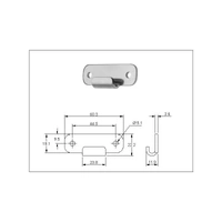 Catch Plate for Toggle Latch Stainless Steel (Natural)