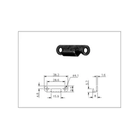 Catch Plate for Toggle Latch Mild Steel Black