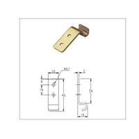 Catch Plate for Toggle Latch Mild Steel Zinc Plate Passivate (Yellow)