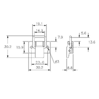 Non-Adjustable Toggle Latch No Lock