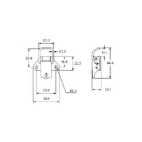 Spring Claw Toggle Latch  - Mild Steel - 90 Strength (kg)