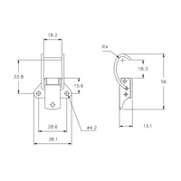 Spring Claw Toggle Latch Light Duty Stainless Steel (Natural)