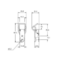 Spring Claw Toggle Latch - Stainless - 90 Strength (kg)