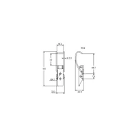 Spring Claw Toggle Latch Light Duty Mild Steel Zinc Plate Passivate (Silver Blue)