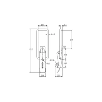 Non-Adjustable Latch Medium Duty Padlockable Stainless Steel (Natural)