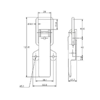 Non-Adjustable Latch - 550 Strength (kg) - Stainless