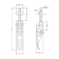 Adjustable Haevy Duty Toggle Latch - 2500 Strength (kg) - Stainless