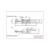 Adjustable Toggle Latch Heavy Duty Padlockable Stainless Steel (Natural)