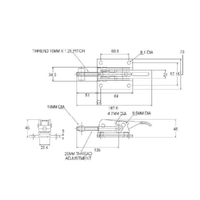 Adjustable Padlockable Toggle Latch - 2000 Strength (kg) -  Mild Steel