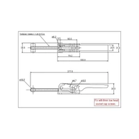 Adjustable Toggle Latch Heavy Duty Stainless Steel type 316 (Natural)