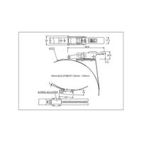 150-195mm Diameter High Torque Heavy Duty Stainless Steel Quick Release Bandclamp with Safety Catch