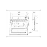 Spring Loaded Handle Mild Steel Black