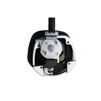 Drop T Handle Black Body Chrome Handle (Whale Tail)