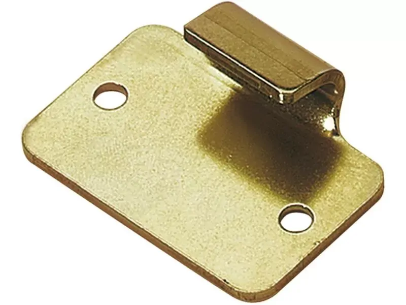 Catch Plate for Toggle Latch Carbon Steel Zinc Plate Passivate (Yellow)