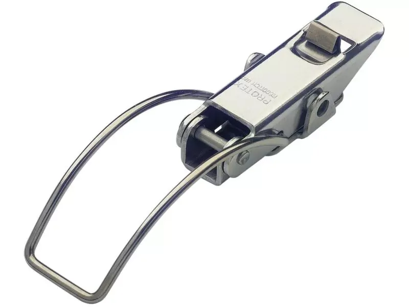 Spring Claw Toggle Latch with Safety Catch Light Duty Stainless Steel (Natural)