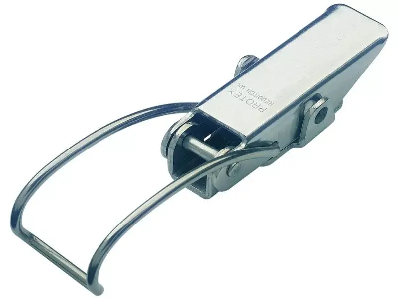 Spring Claw Toggle Latch Light Duty Mild Steel Zinc Plate Passivate (Silver Blue)