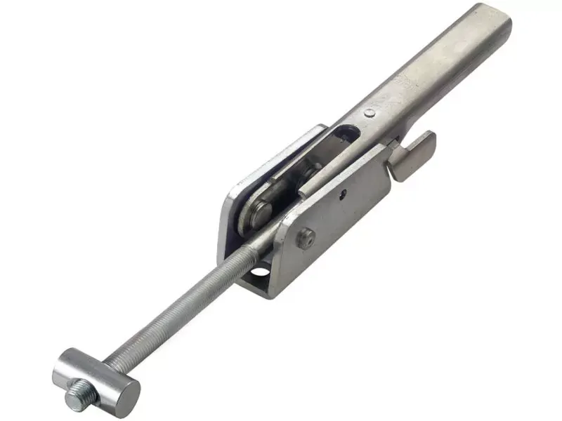 Adjustable Toggle Latch with Safety Catch Heavy Duty Stainless Steel type 316 (Natural)