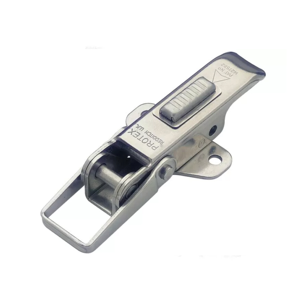 Non-Adjustable Latch with Safety Catch - 550 Strength (kg) - Stainless