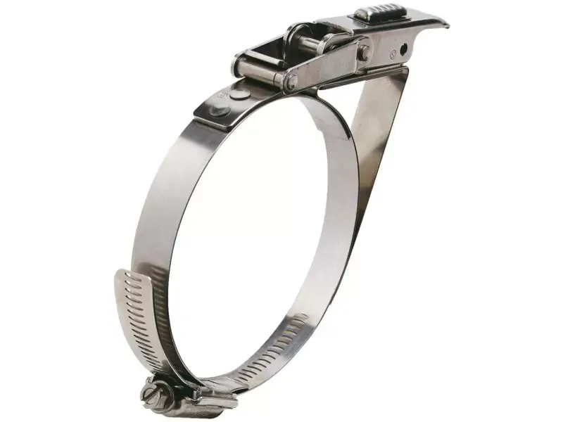 150-195mm Diameter High Torque Heavy Duty Stainless Steel Quick Release Bandclamp with Safety Catch