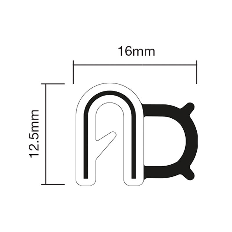 Pinchweld Rubber - Grip Range 1.0 - 2.5mm - 50m Roll 50