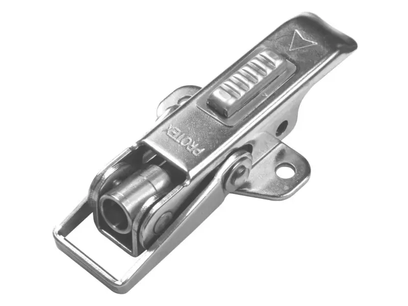 Adjustable Latch with Safety Catch Medium Duty Stainless Steel (Natural)