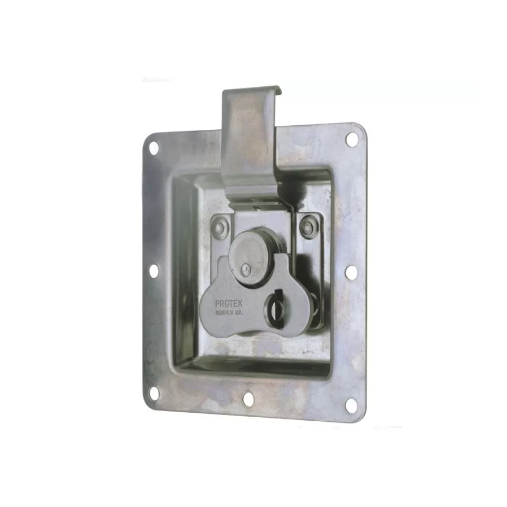 Rotary Turn Latch in Recess Dish - 100 Strength (kg) - Mild Steel
