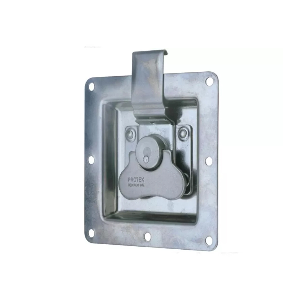 Rotary Turn Latch in Recess Dish - 100 Strength (kg) - Mild Steel