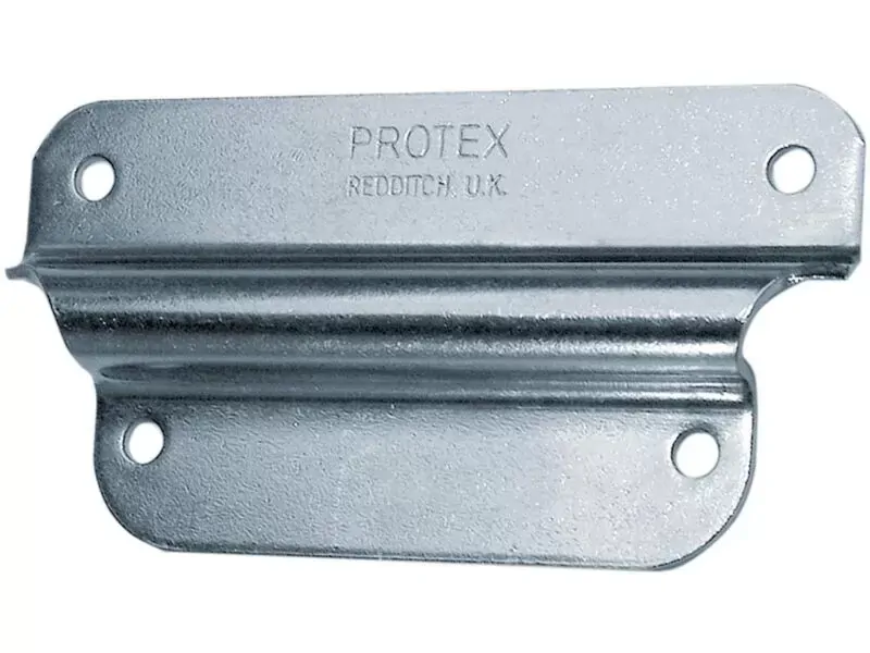 Handle Retaining Plate Mild Steel Zinc Plate Passivate (Silver Blue)