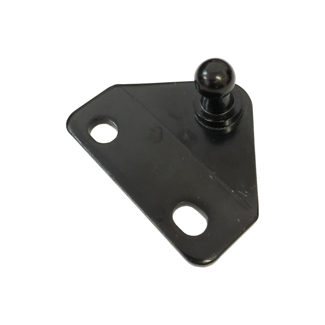 FLAT BRACKET C/W 10mm STUD -BLACK