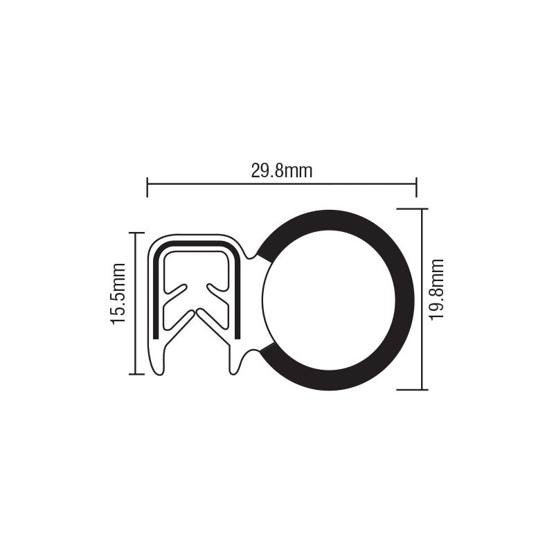 Pinchweld Rubber - Grip Range 0.8 - 2.5mm - 50m Roll