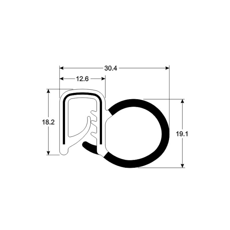 Pinchweld Rubber - Grip Range 2.0 - 5.0mm - 50m Roll