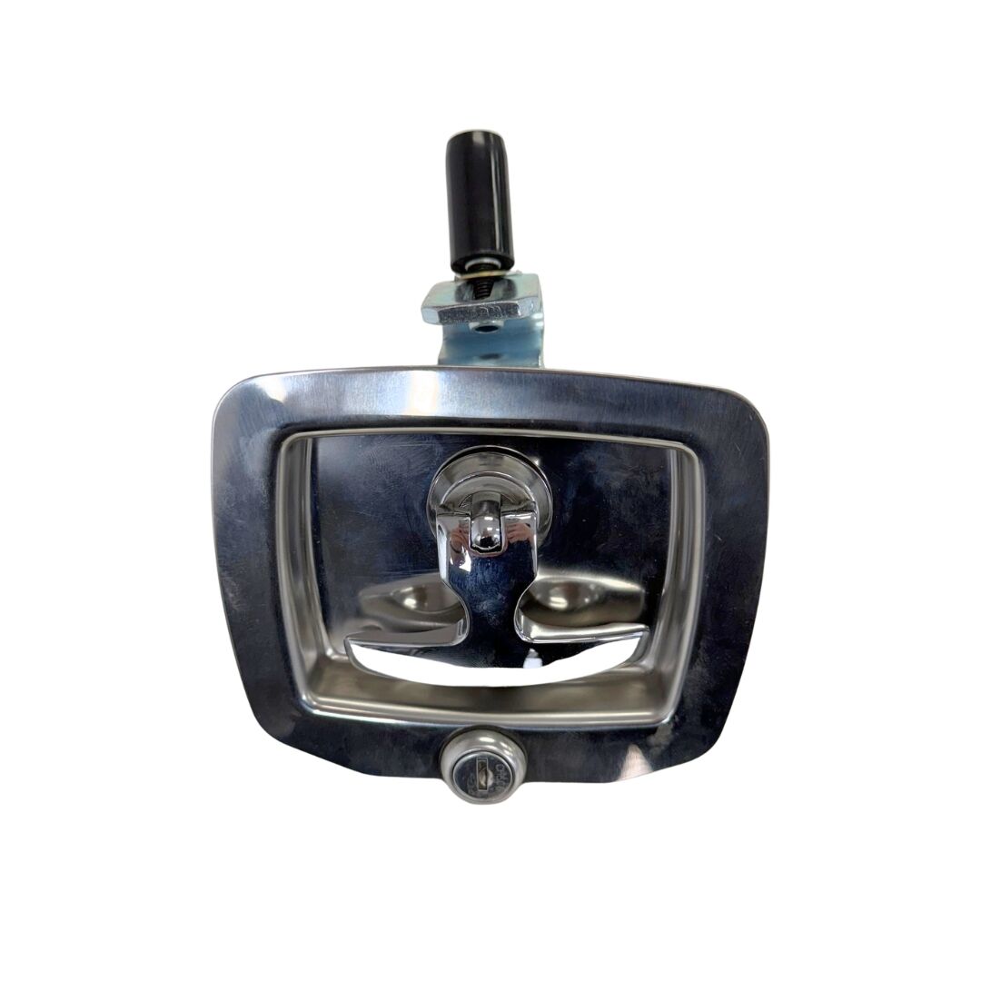 DROP T HANDLE C/W LOCK IN STAINLESS STEEL