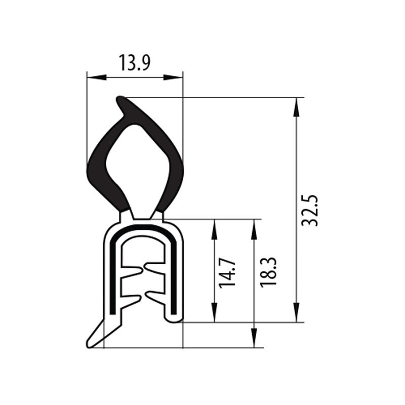 Pinchweld Rubber - Grip Range 0.8 - 4.0mm - 50m Roll 50