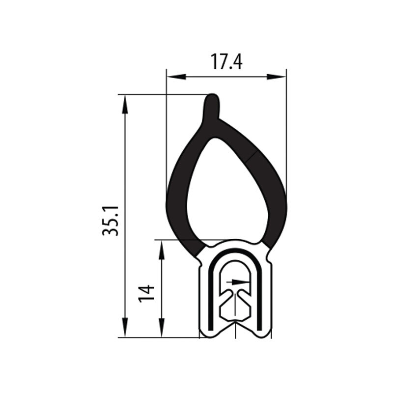 Pinchweld Rubber - Grip Range 1.0 - 2.5mm - 50m Roll 50