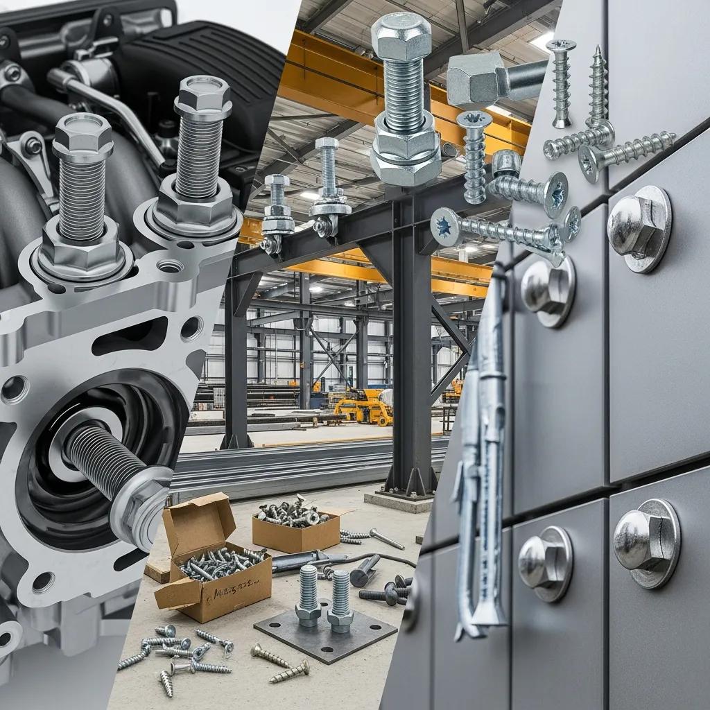 Fasteners used in automotive, industrial, and architectural applications